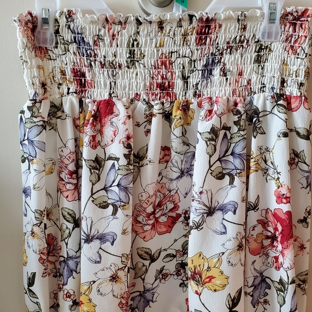 Tube Top Floral Shirt